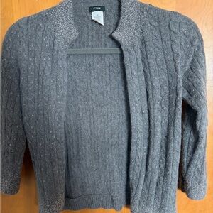J.Crew Merino/ Cashmere Blend Cable Knit Sweater – Size S